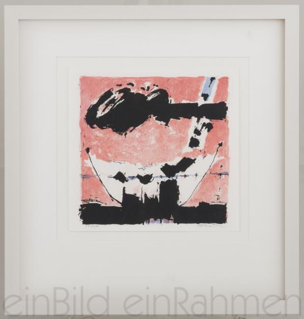 Abstrakt Josef Ebnöther Farb-Lithografie Kleines Format von der Gallerie EinBild EinRahmen